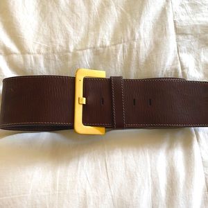 Ted Baker Brown Leather Waist Belt
